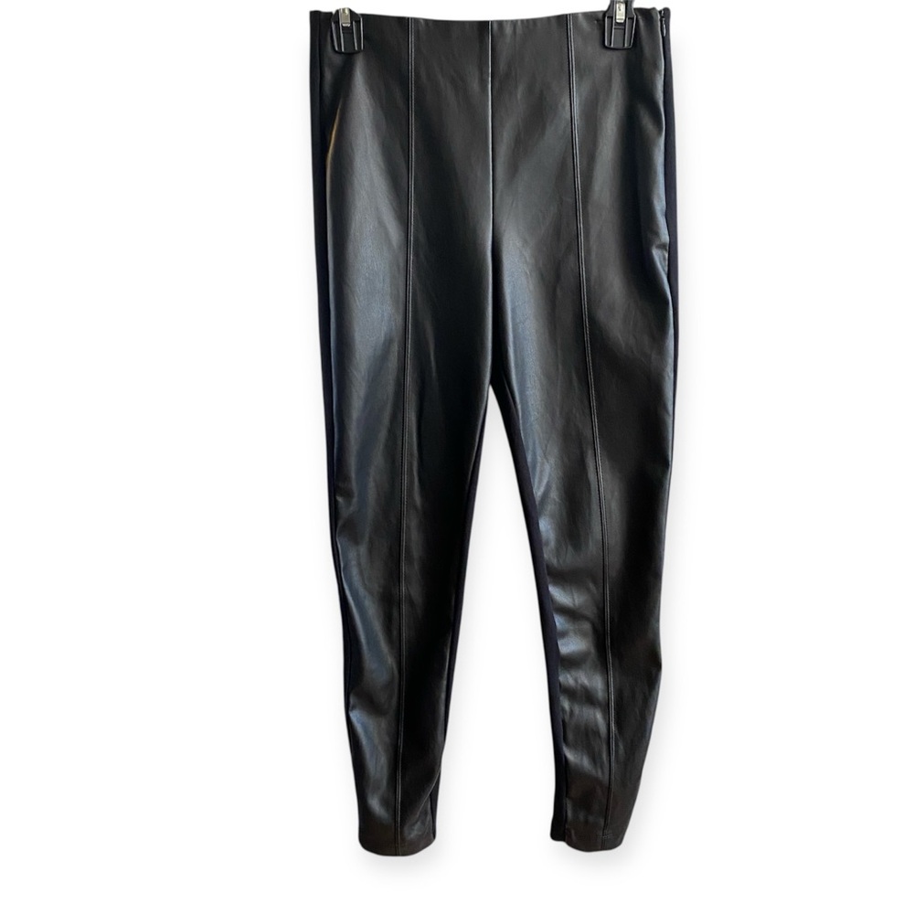 Ann Taylor Faux Leather Front Pants
